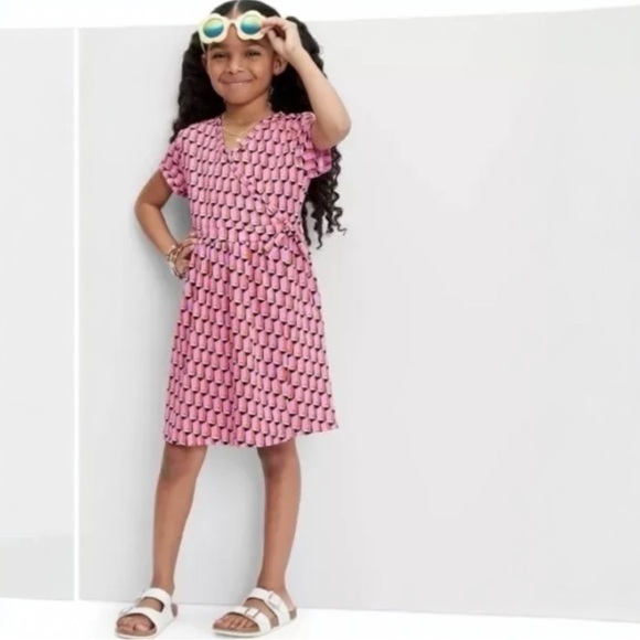 Diane von Furstenberg x Target | Girl’s Faux Wrap Dress (M) - Picture 1 of 6